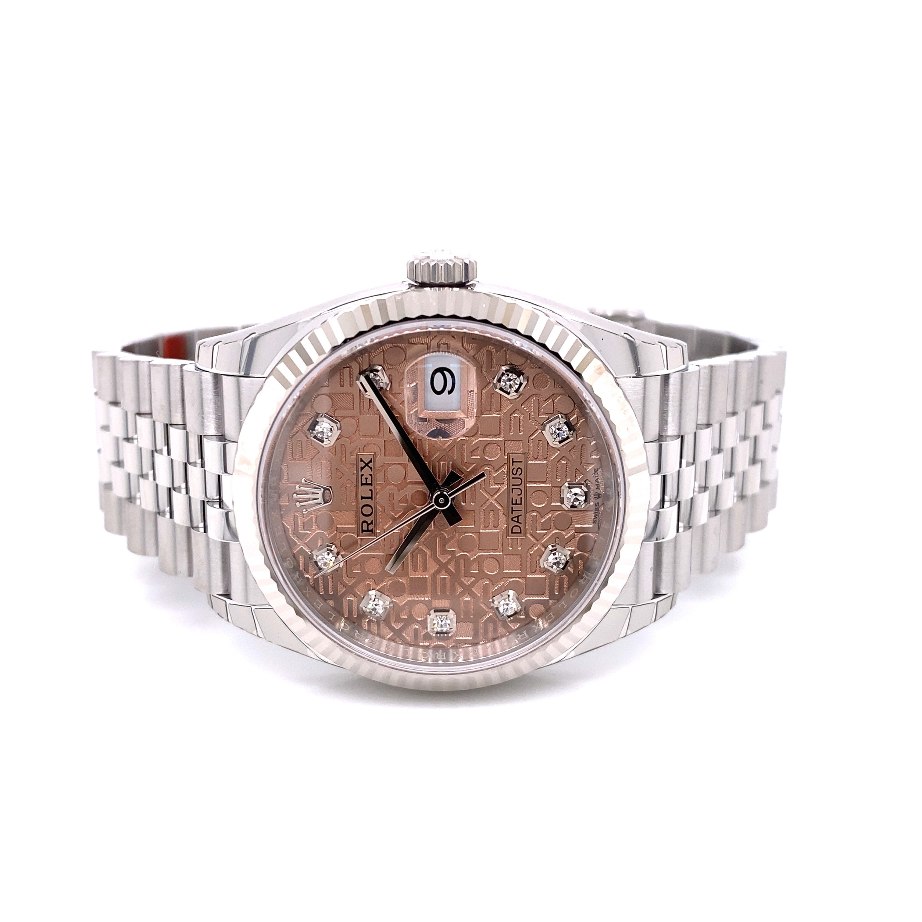 Rolex Datejust Mm Pink Jubilee Diamond Dial Nyjufj Beverly