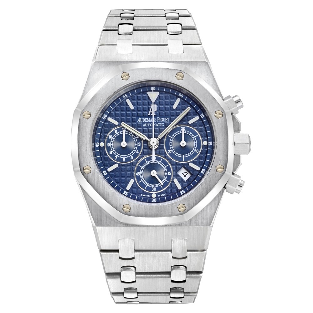 Ap royal oak discount stainless steel blue dial