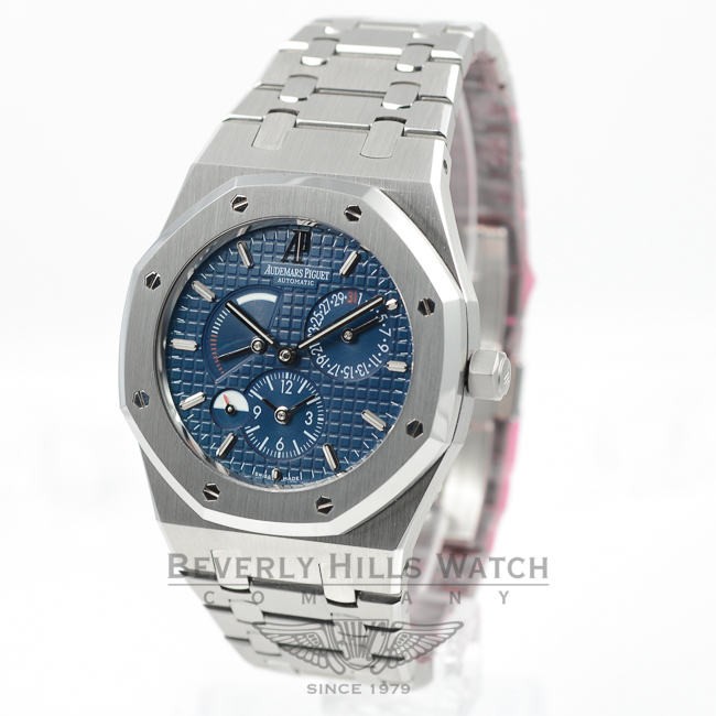 Audemars Piguet Royal Oak Dual Time Stainless Steel Blue Dial