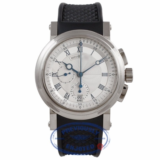 Breguet Marine White Gold Chronograph 5827BB 12 5ZU Beverly