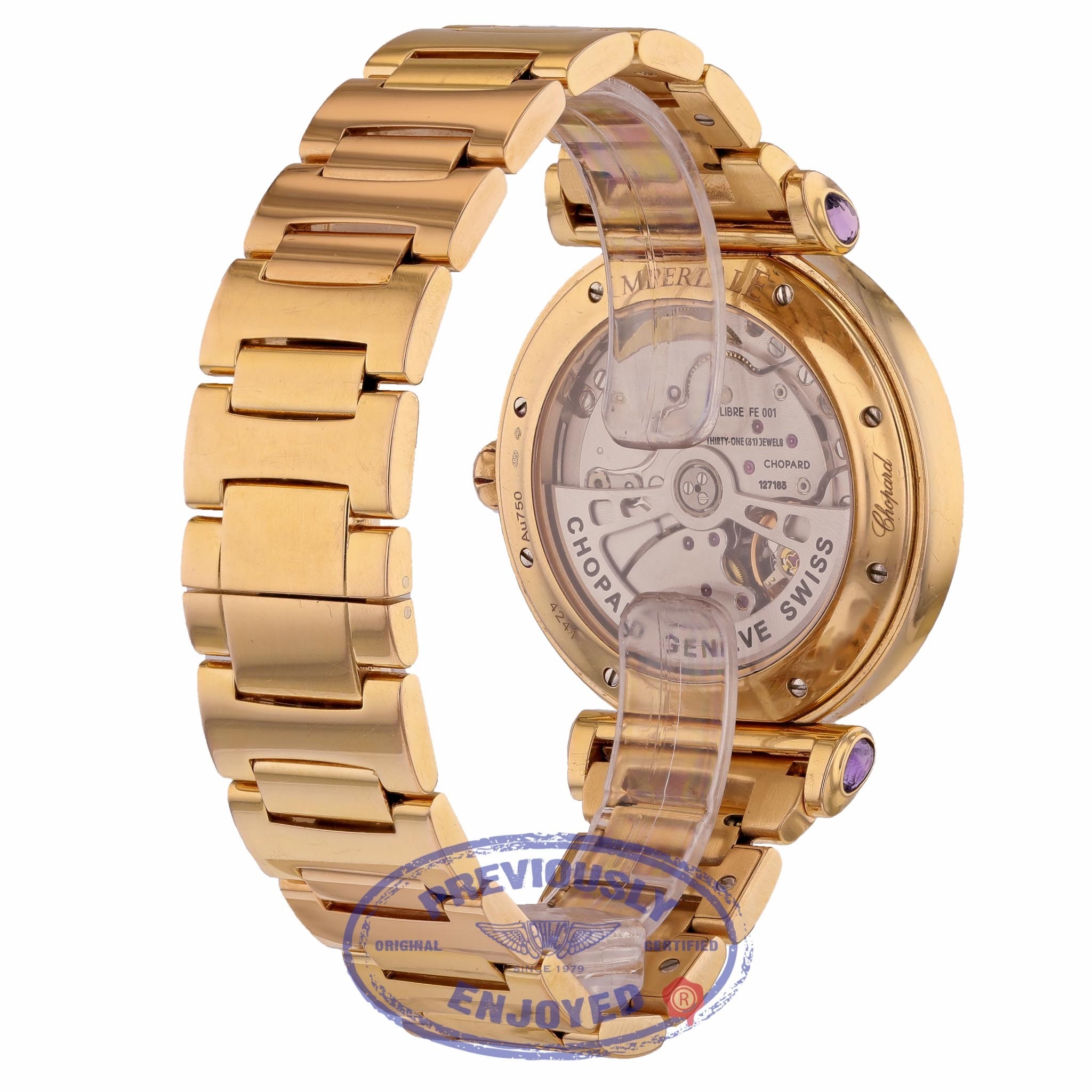 Chopard Imperiale 40mm Rose Gold Diamond Bezel Mother of Pearl