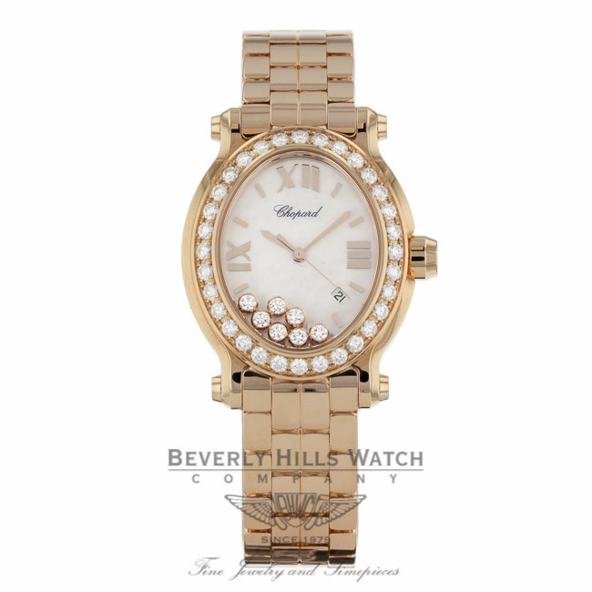 Chopard Happy Sport Oval Rose Gold Diamond 27 5350 5004 Beverly