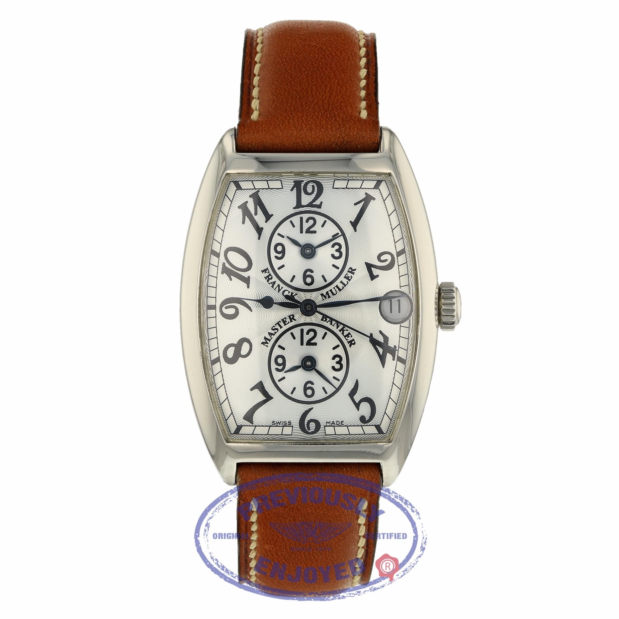 Franck Muller Master Banker Stainless Steel Silver Dial 2852MB