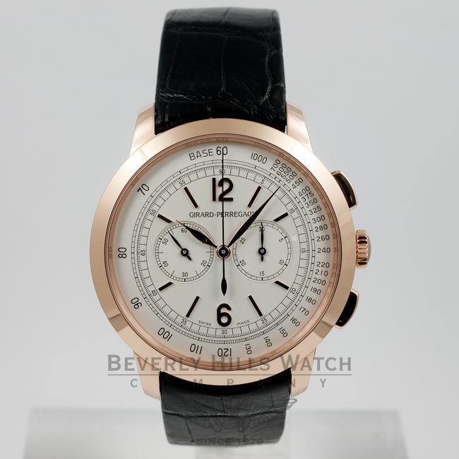 Girard Perregaux 1966 Chronograph Pink Gold Watch 49539 52 151 BK6A