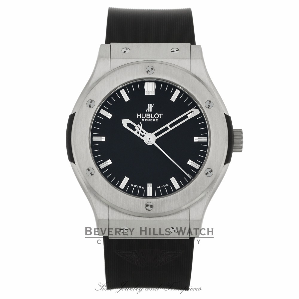 Pre-owned Hublot Classic Fusion 45mm In Zirconium - Pre-owned