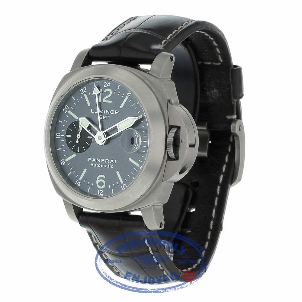 Panerai PAM 89 GMT Luminor Anthrecite Dial Titanium 44mm PAM00089