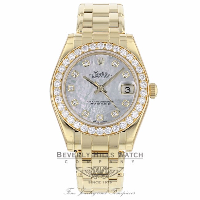 Rolex 34mm hot sale diamond bezel